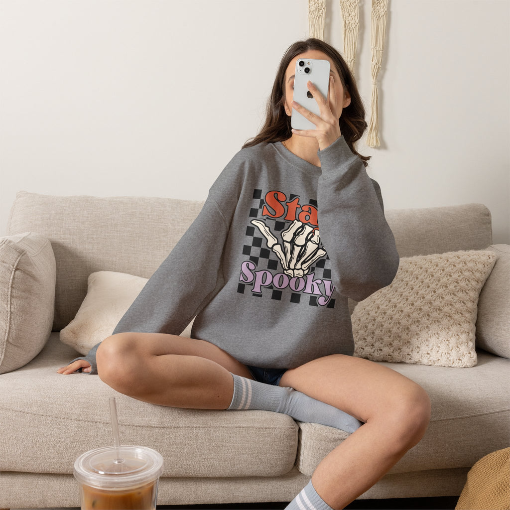 Stay Spooky Skeleton Crewneck Sweatshirt