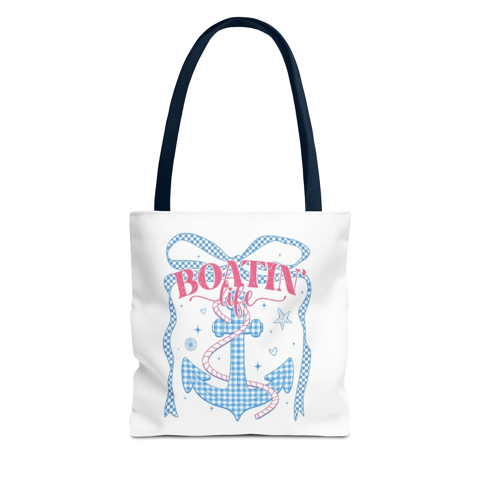 Nautical "Boatin' Life" Anchor Tote Bag — Summer Beach Tote