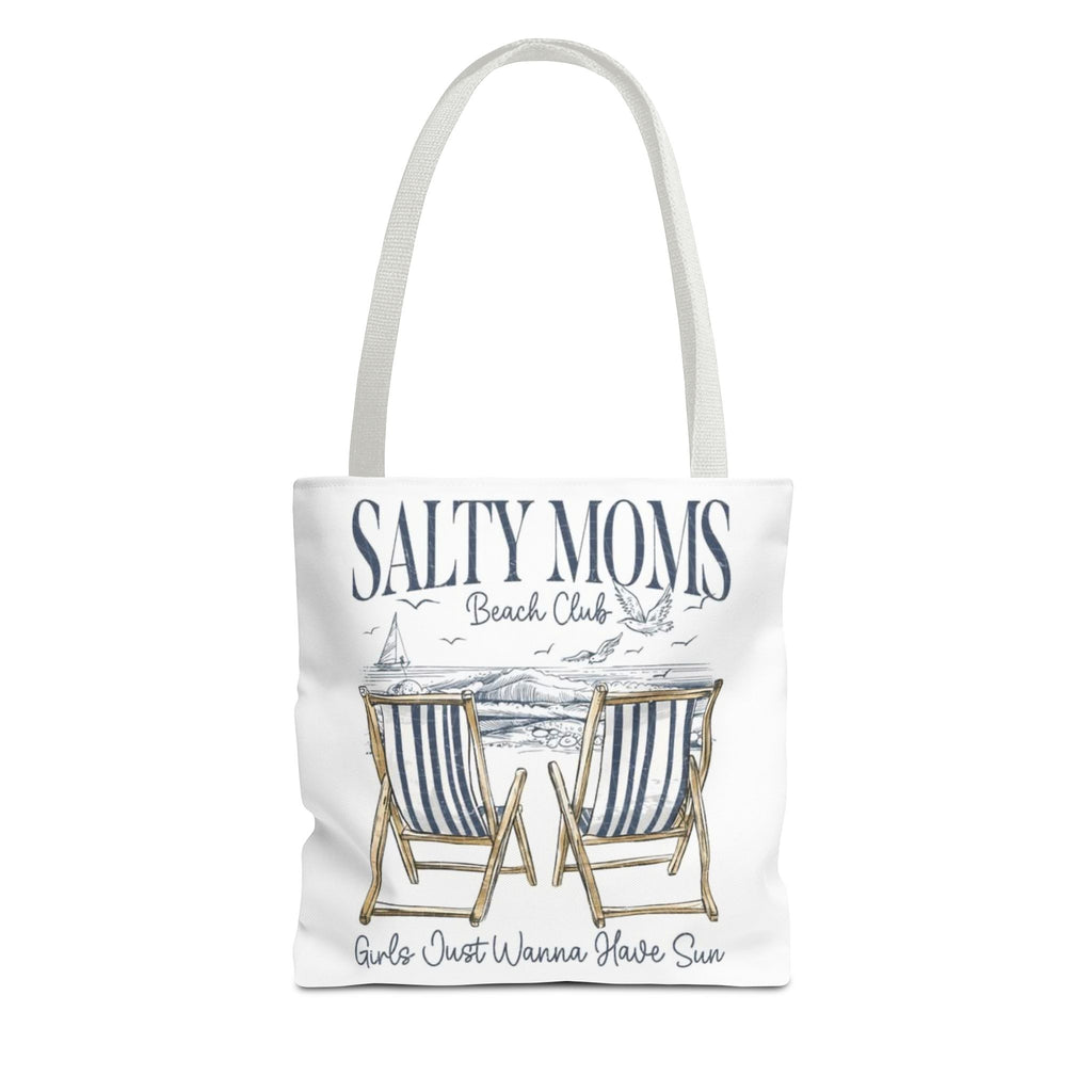 Salty Moms Beach Club Tote Bag – 'Girls Just Wanna Have Sun' Beach Tote