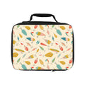 Fish Pattern Lunch Bag — Cute Retro Seafood Print Insulated Lunchbox