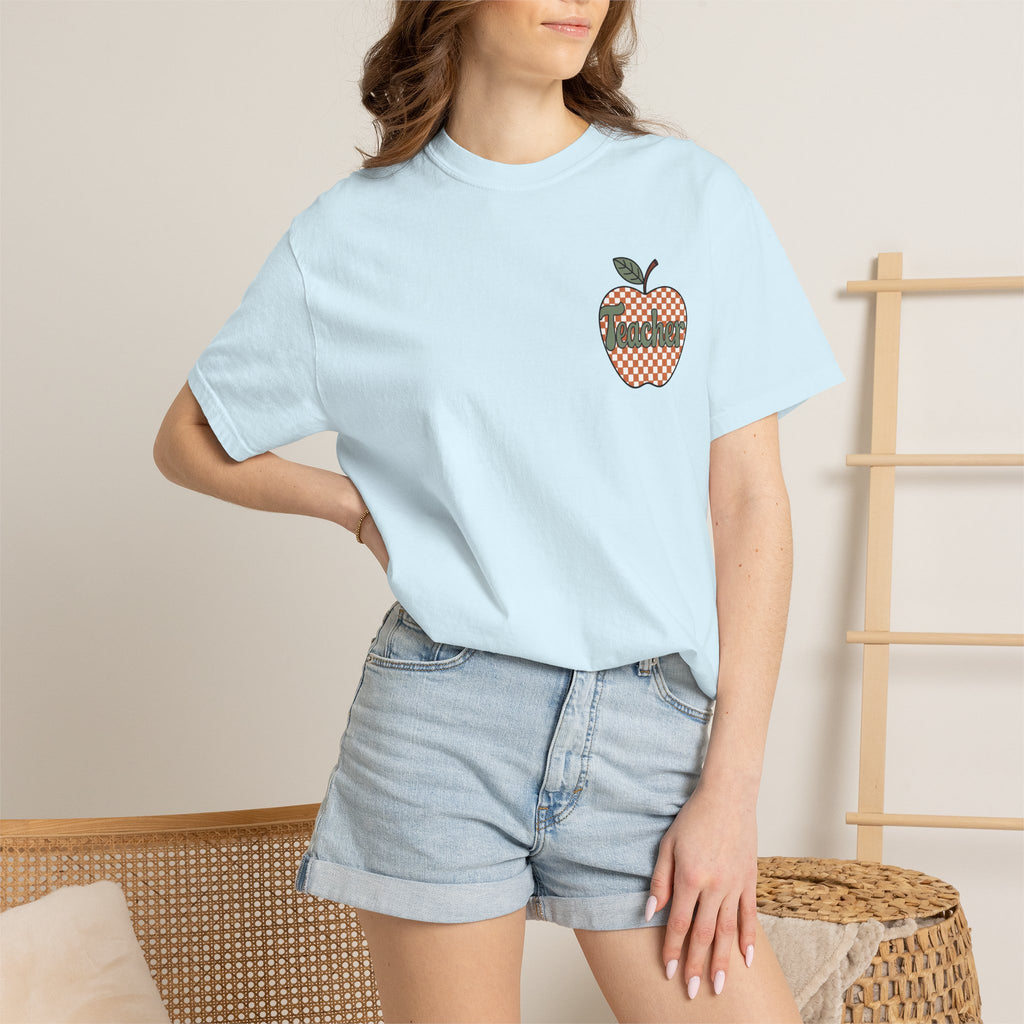 Apple Checkerboard Graphic T-Shirt