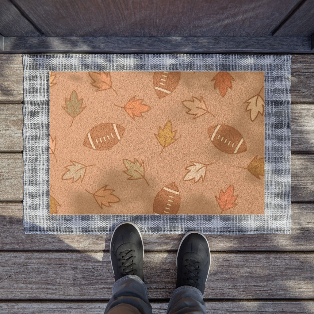 Autumn Football Welcome Mat