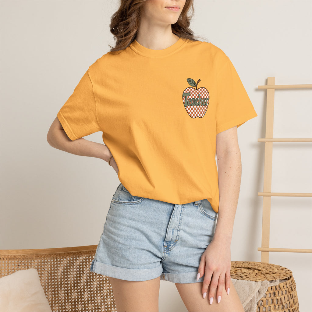 Apple Checkerboard Graphic T-Shirt