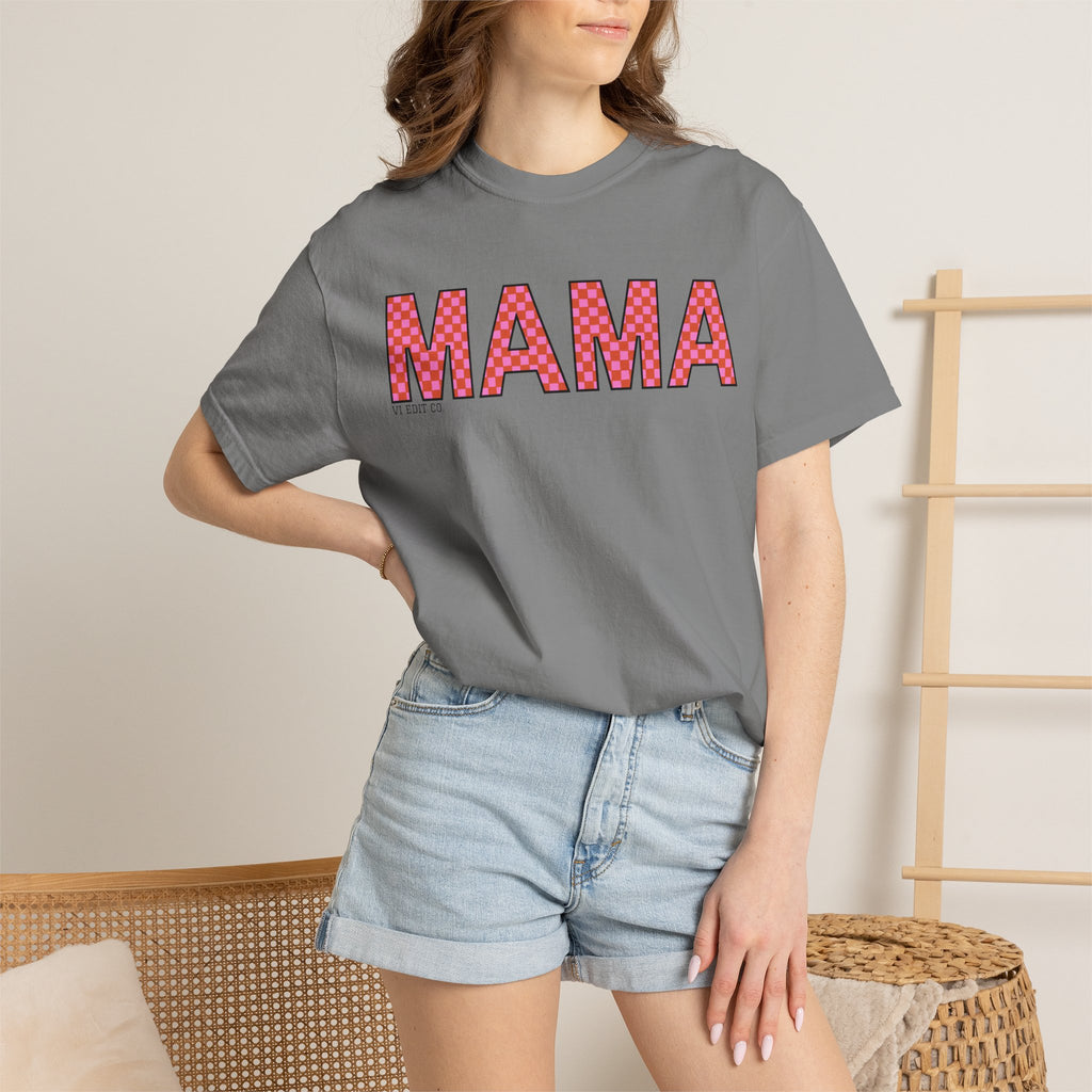 MAMA floral applique T-shirt | Mama graphic tee