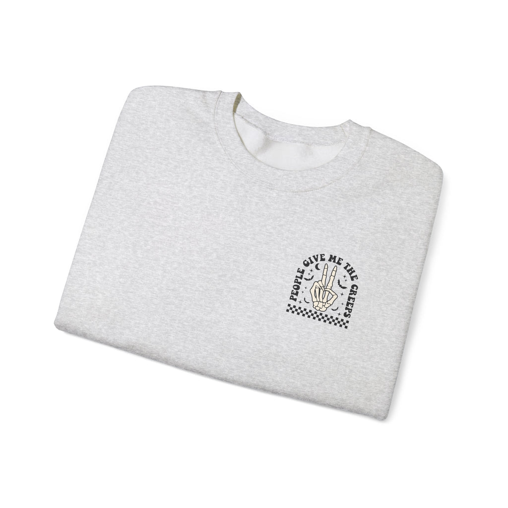 Crewneck Sweatshirt — "Out of My Mind" Minimal Vintage Graphic