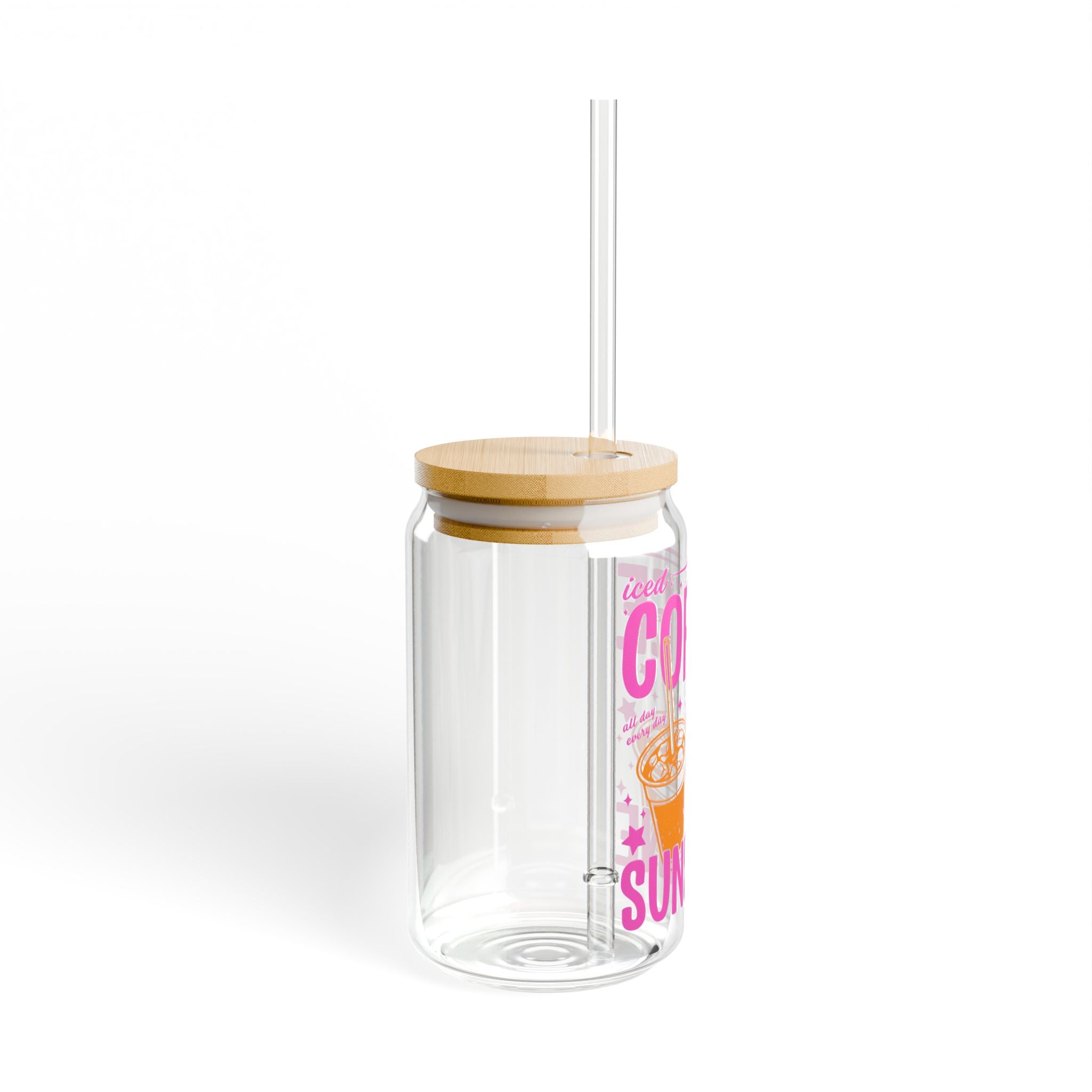 Coffee & Sunshine 16oz Sipper Glass