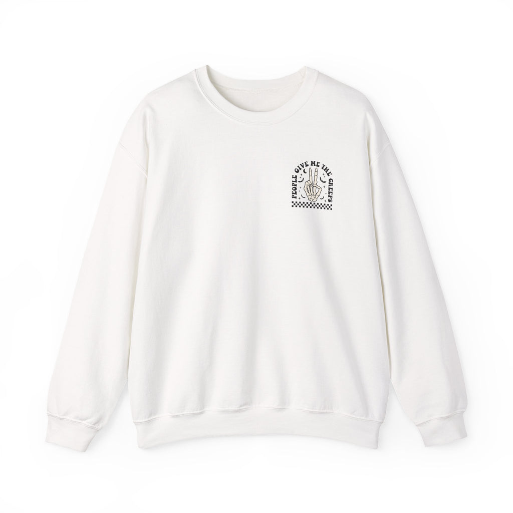Crewneck Sweatshirt — "Out of My Mind" Minimal Vintage Graphic
