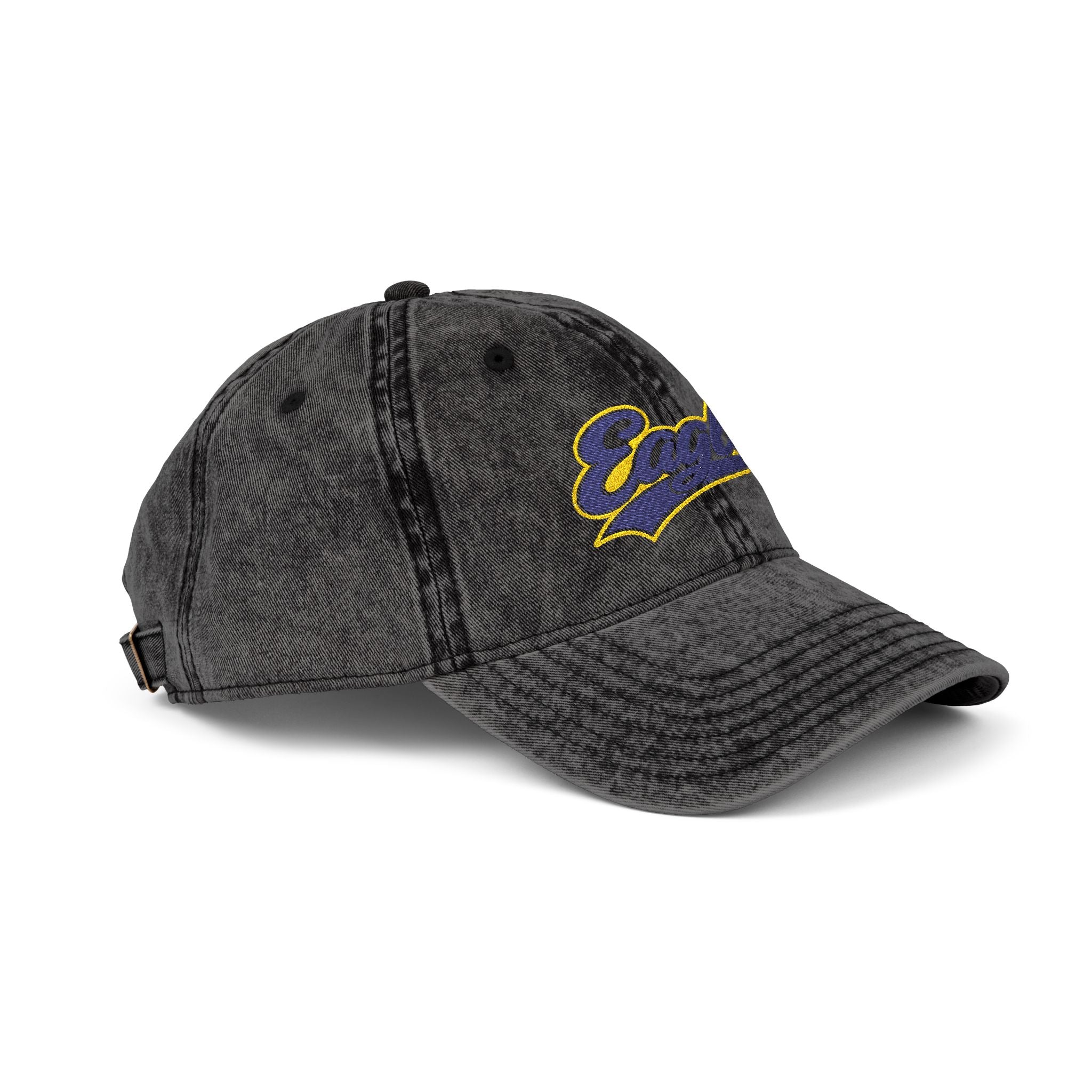 Vintage Embroidered 'Eagles' Washed Baseball Cap — Distressed Retro Hat