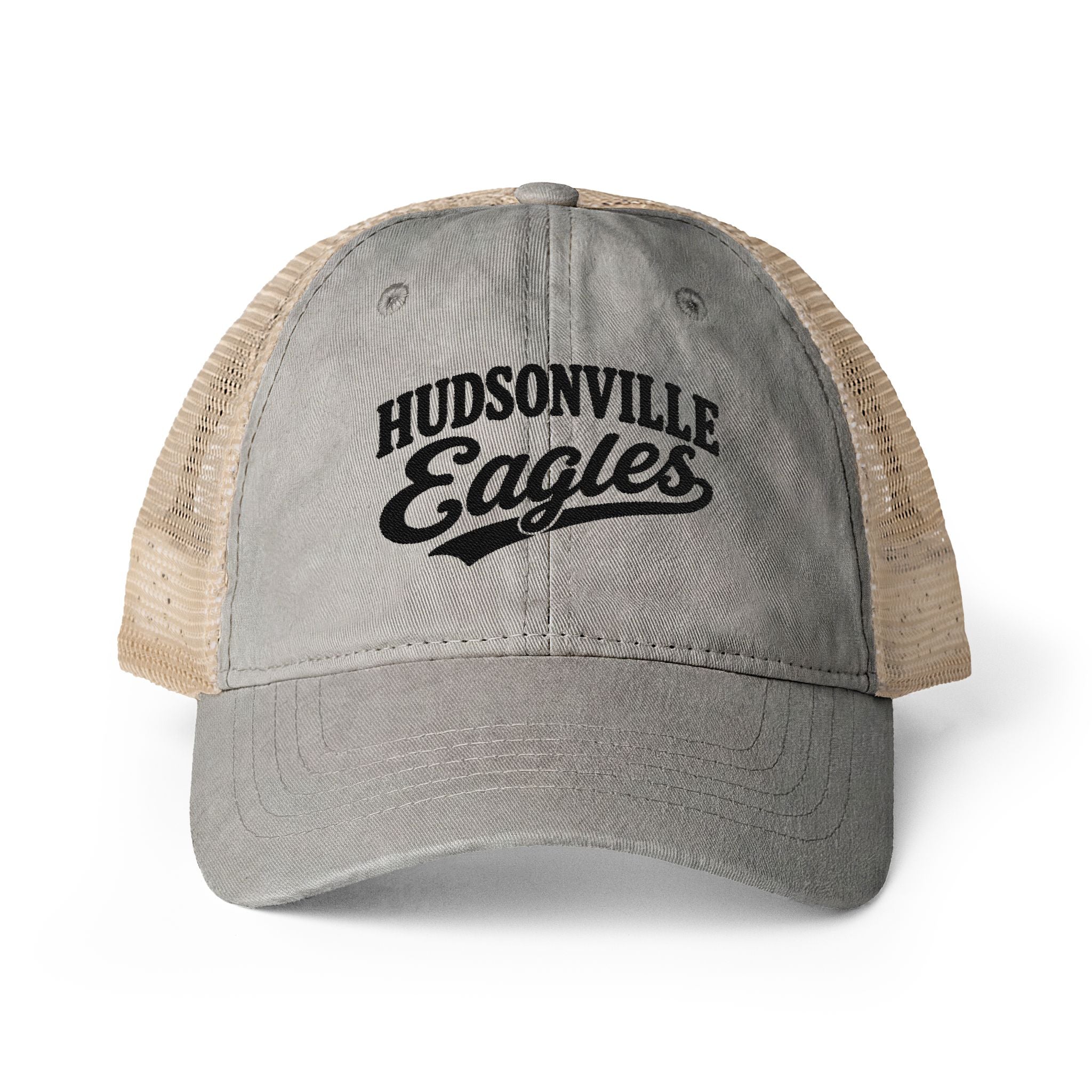 Hudsonville Eagles Washed Mesh-Back Cap