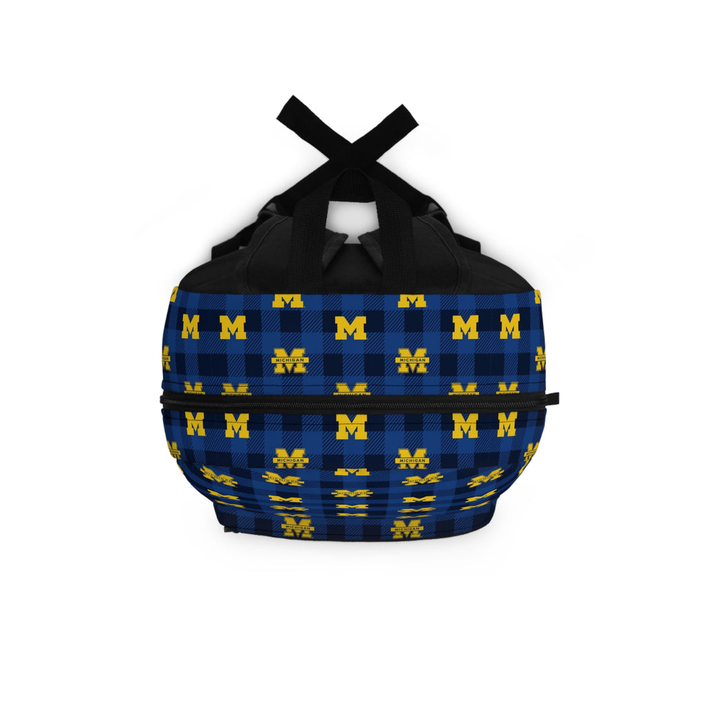 Michigan Wolverines Plaid Backpack