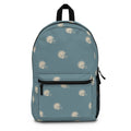 Football Helmet Pattern Backpack — Vintage Slate Blue Kids & Teen School Bag