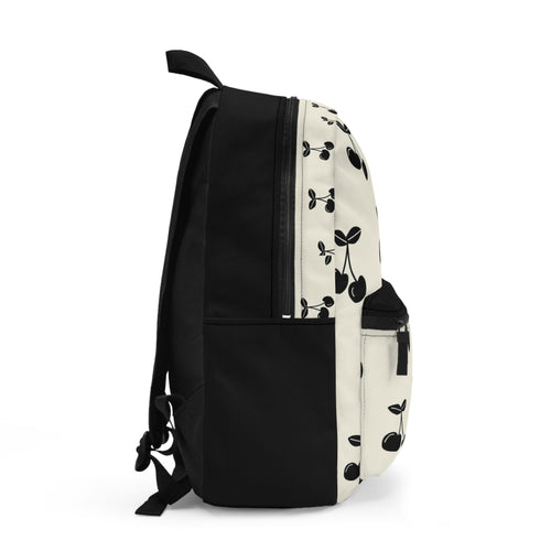 Black Cherry Pattern Backpack