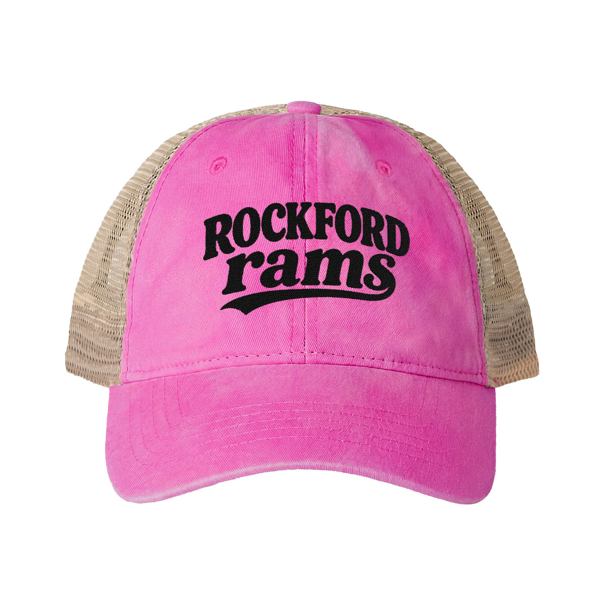 Rockford Rams Washed Mesh-Back Cap