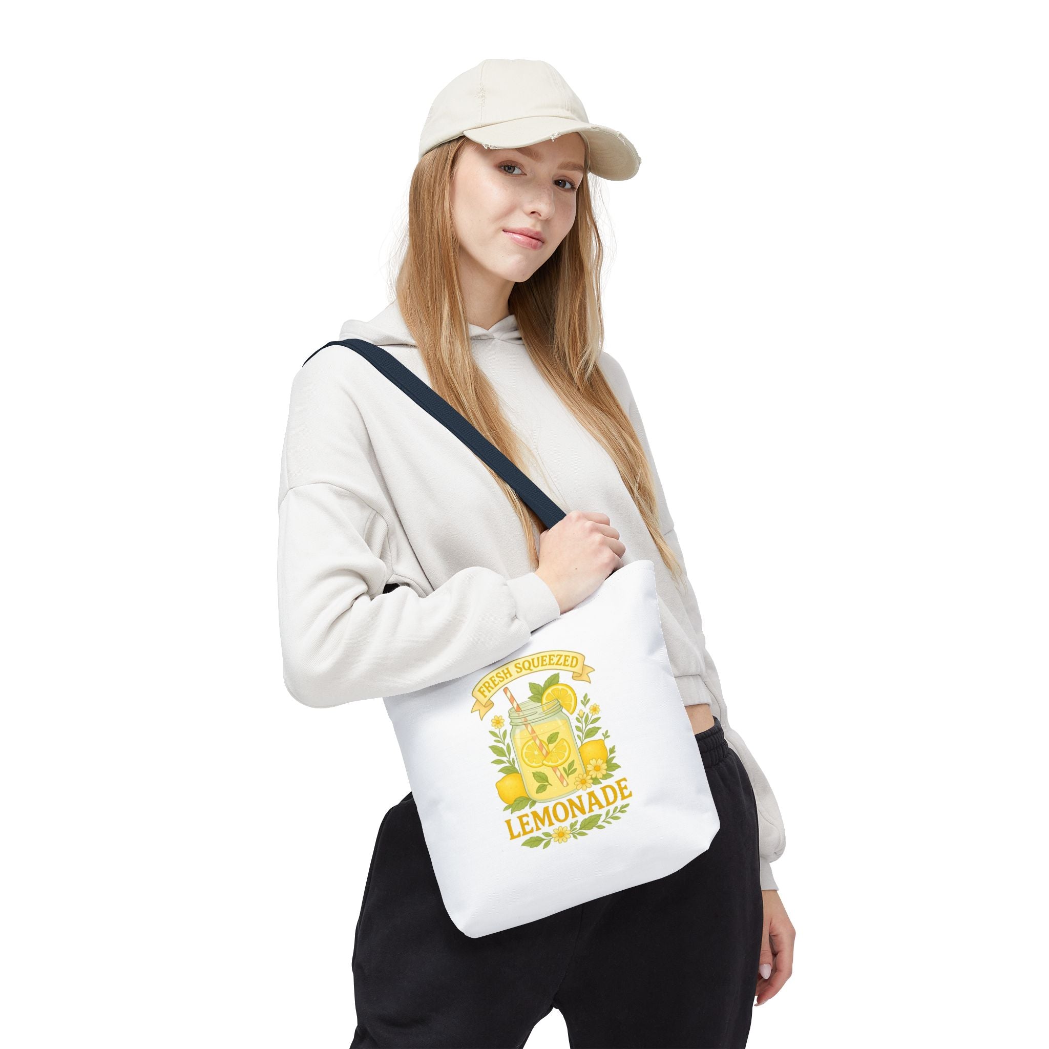 Lemonade Tote Bag — Fresh Squeezed Vintage Citrus Market Bag