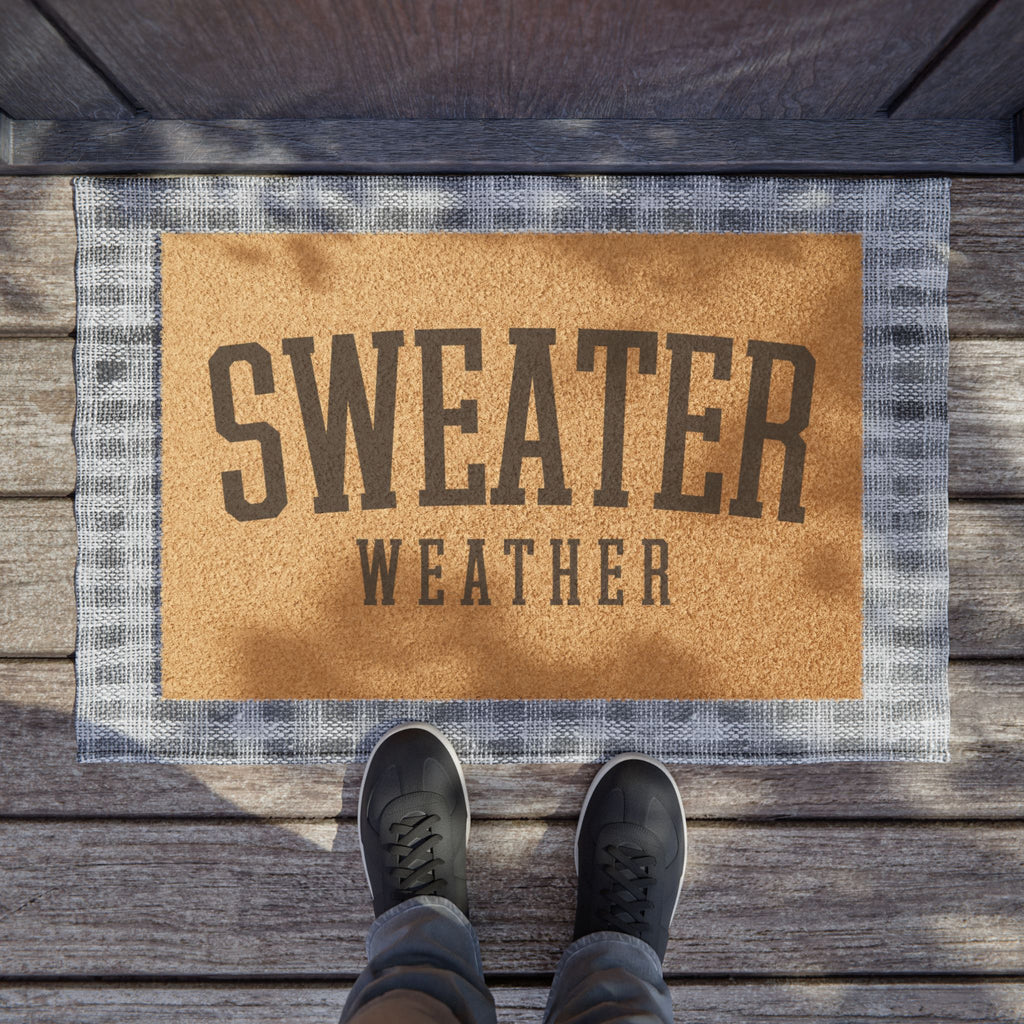 Sweater Weather Welcome Mat