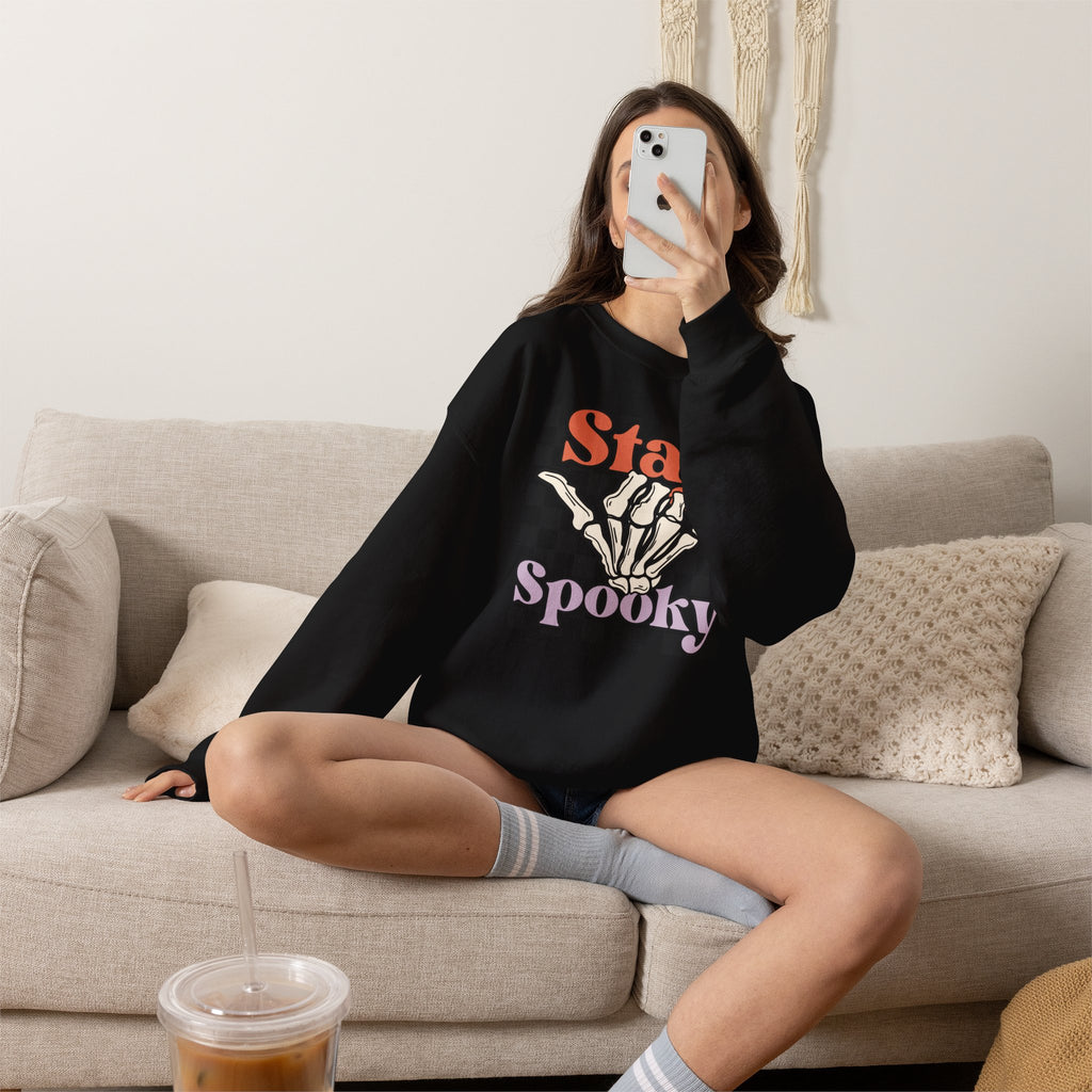 Stay Spooky Skeleton Crewneck Sweatshirt