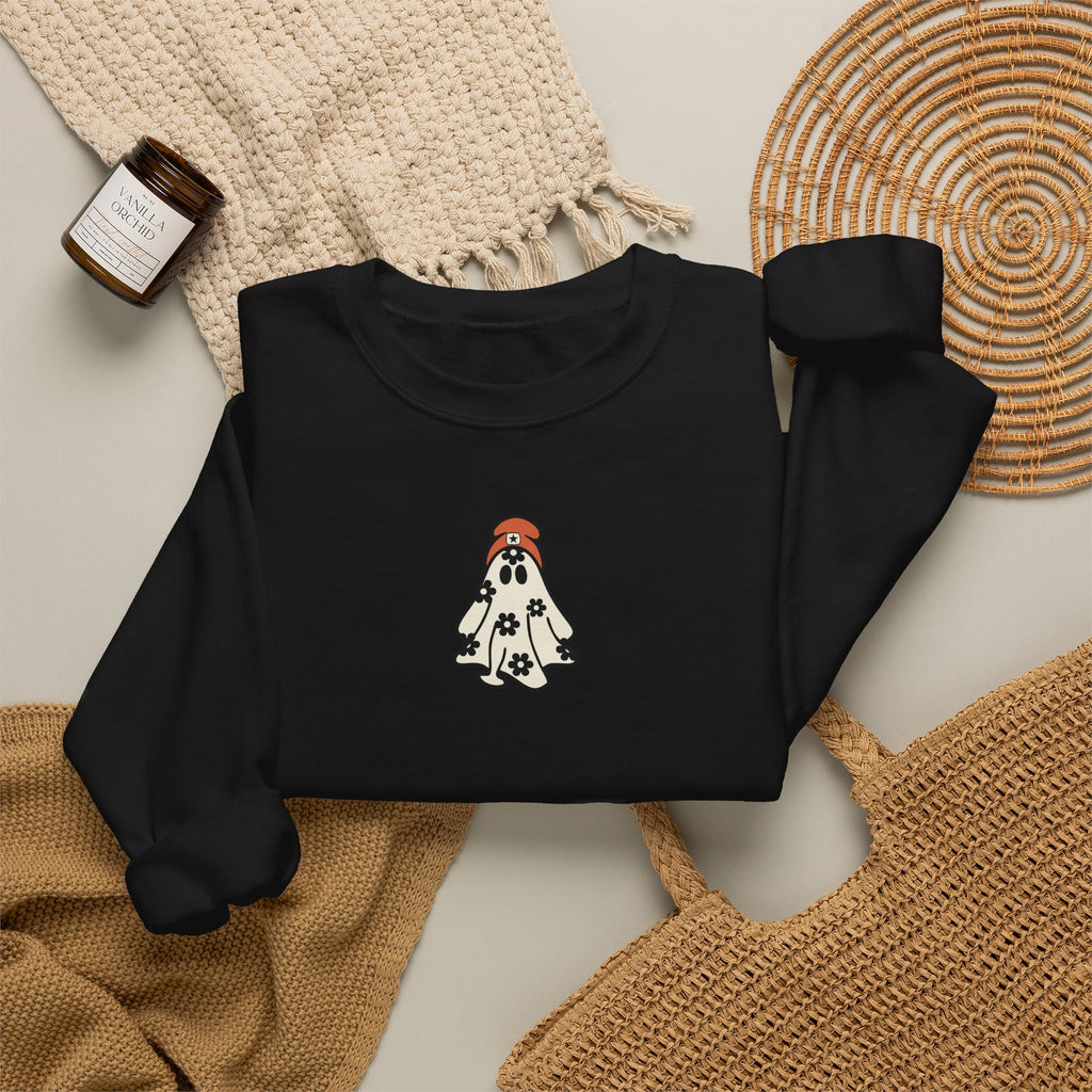 Minimal Dalmatian Crewneck Sweatshirt – Cute Puppy Graphic Sweatshirt