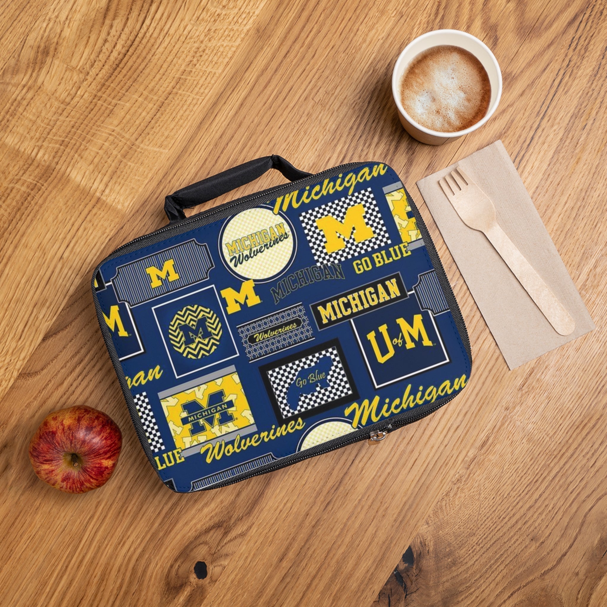 Michigan Wolverines Patch Lunch Box