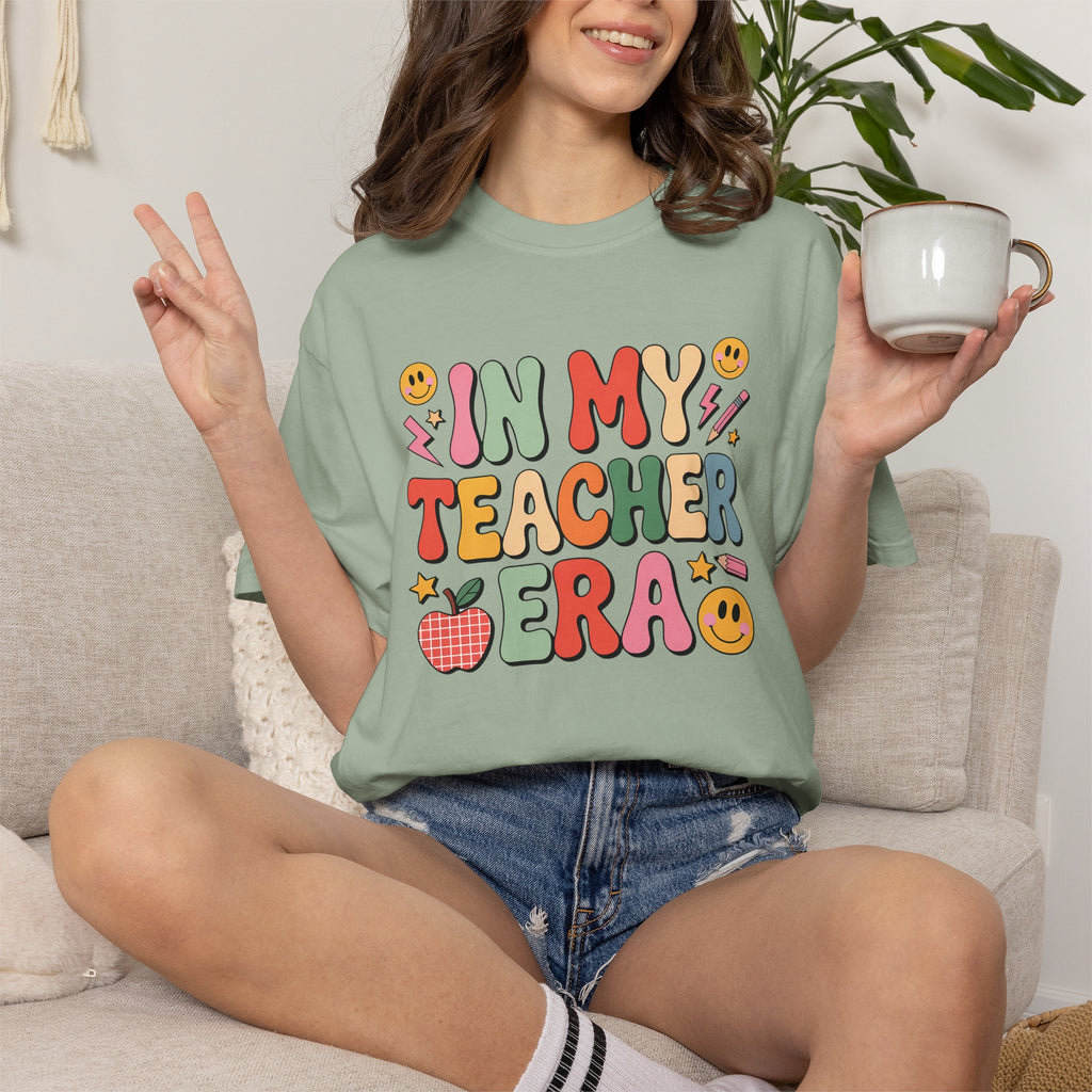 Teacher Era T-Shirt — Cute Retro "In My Teacher Era" Graphic Tee for Educators