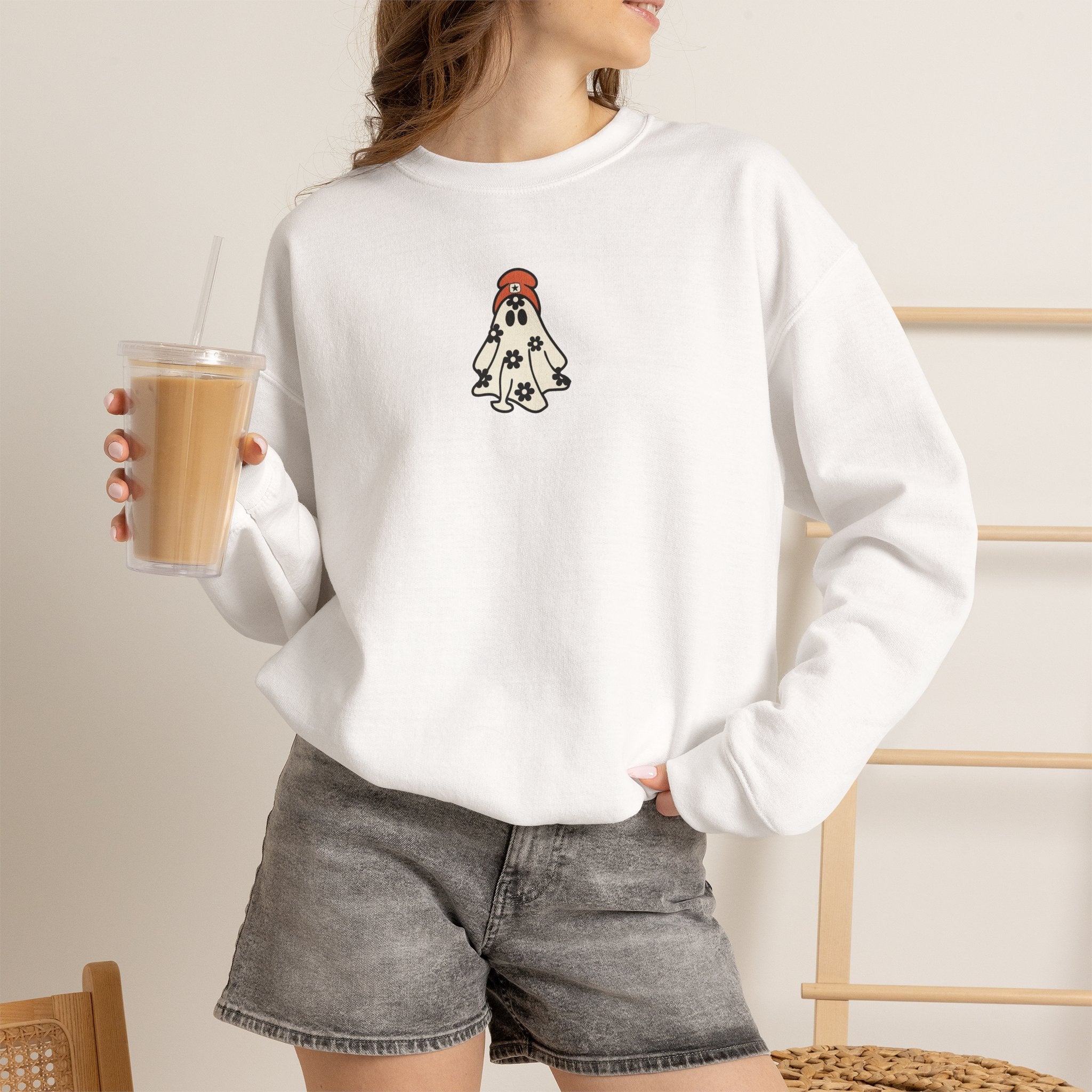 Flower Ghost Crewneck