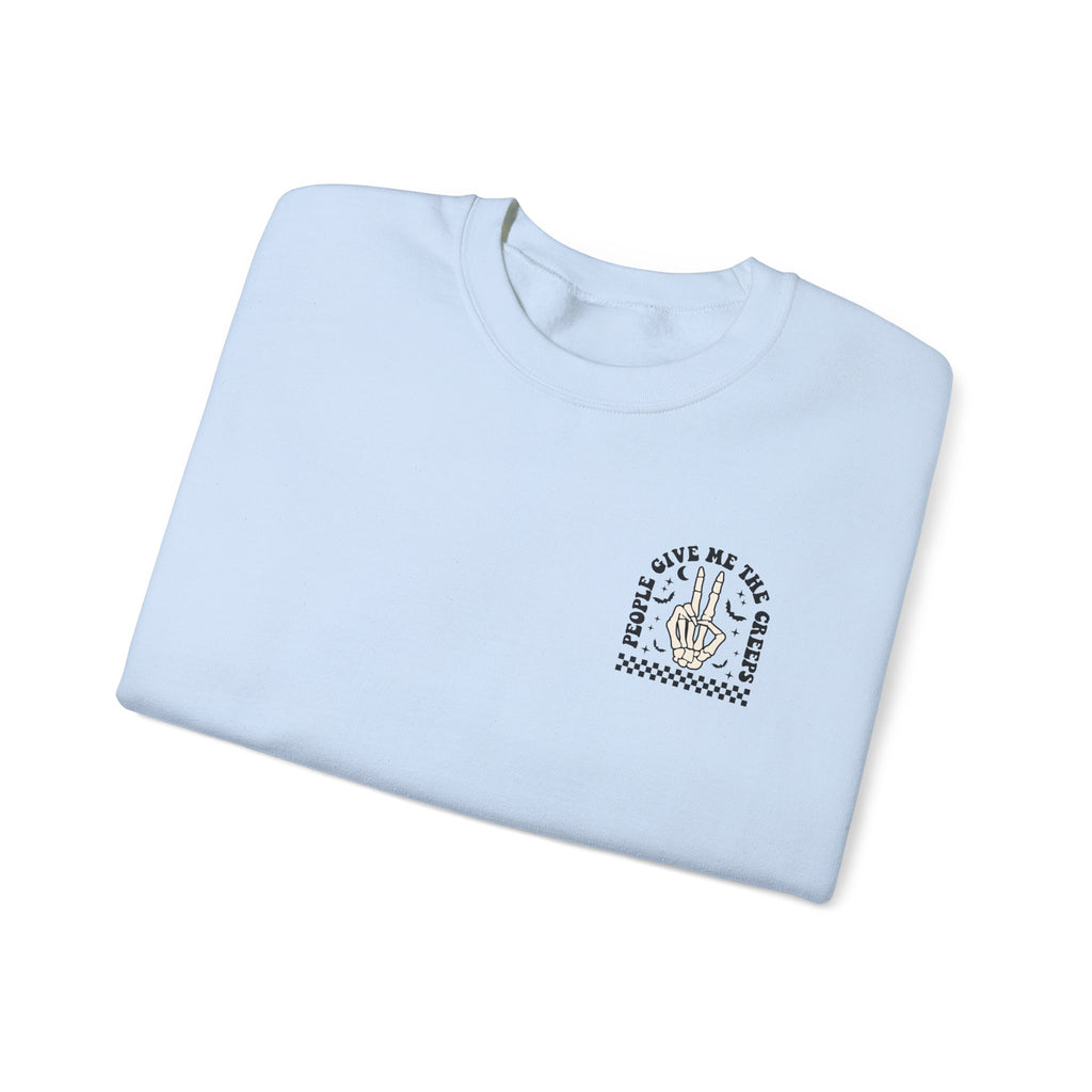 Crewneck Sweatshirt — "Out of My Mind" Minimal Vintage Graphic