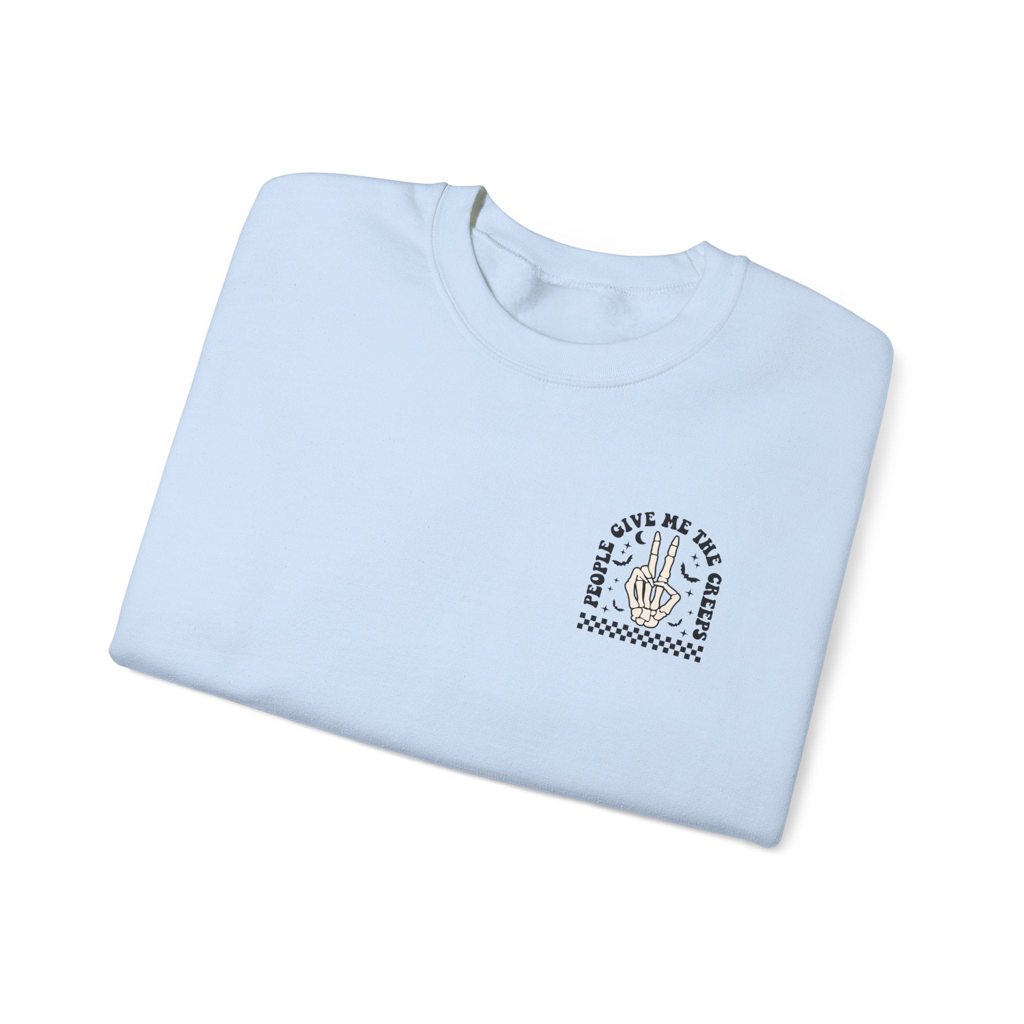 Crewneck Sweatshirt — "Out of My Mind" Minimal Vintage Graphic