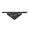 Clip-On Pet Bandana — Collegiate Paw Print & Lettering Pattern for Dogs & Cats