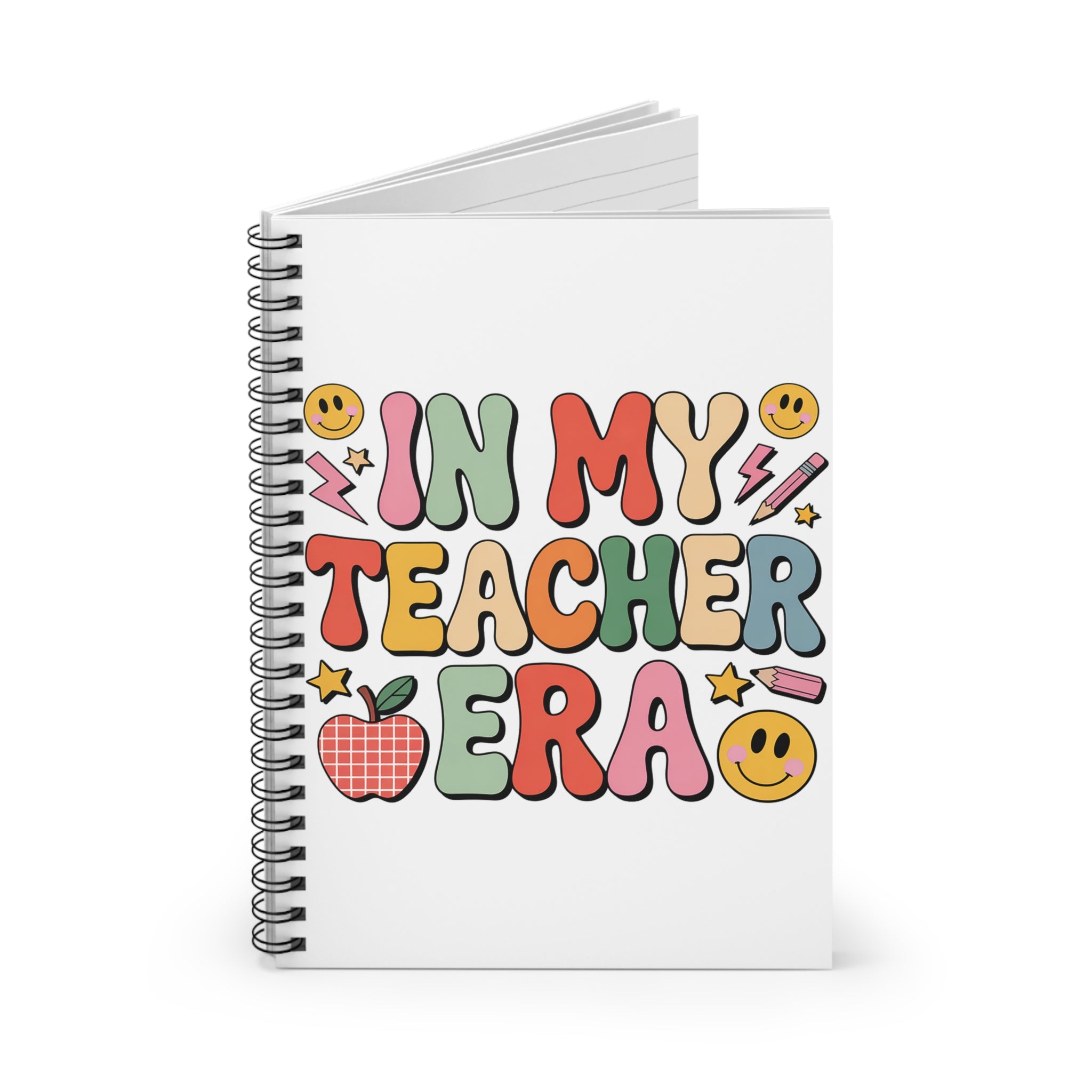 Teacher Era Spiral Notebook — 'In My Teacher Era' Colorful Teacher Gift