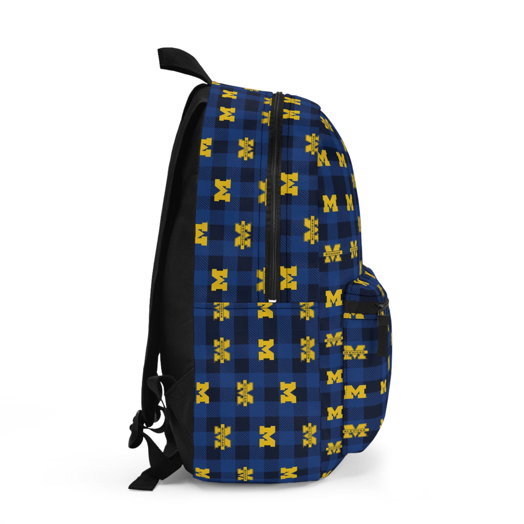 Michigan Wolverines Plaid Backpack