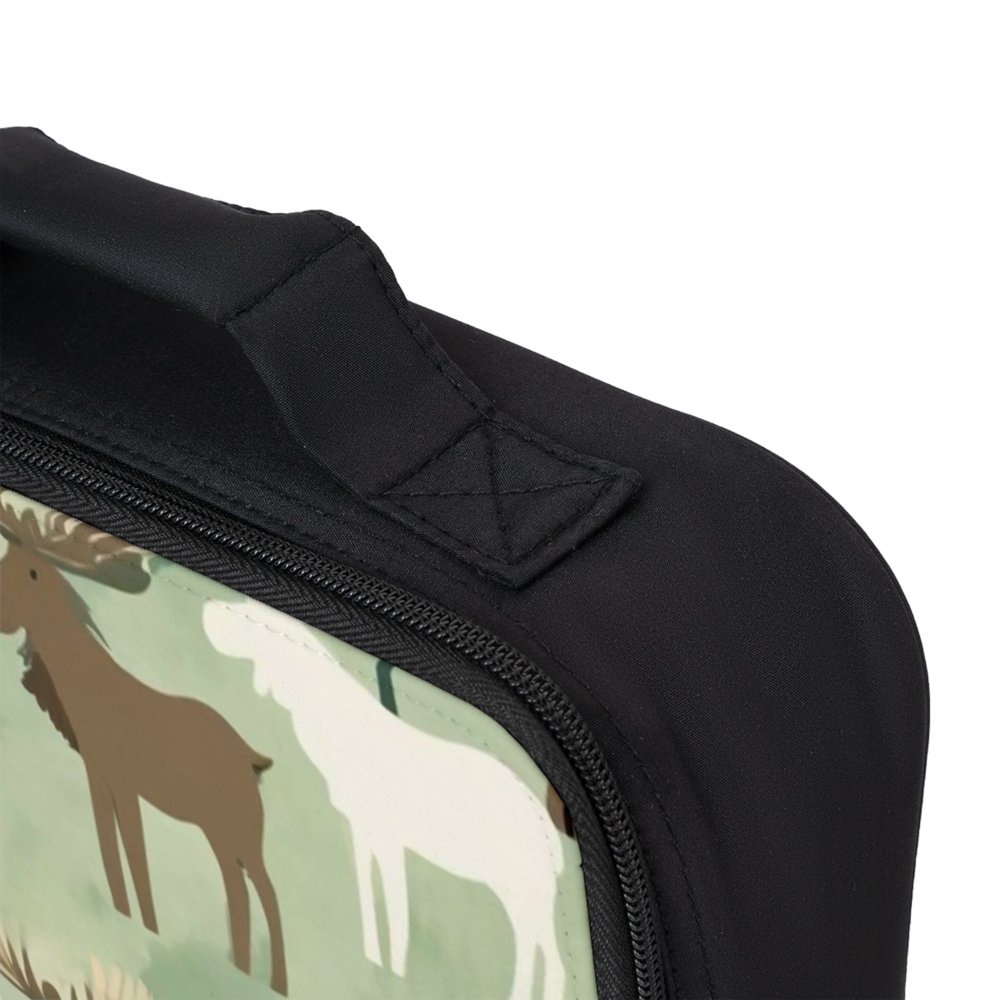 Moose Pattern Lunch Bag - Woodland Kids Insulated Lunchbox