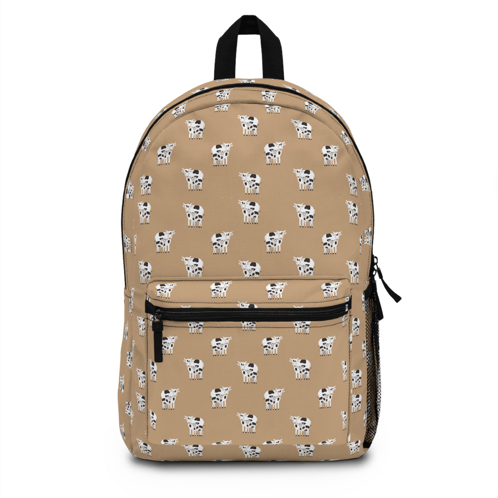 Tan Dalmatian Pattern Backpack – Cute Spot Puppy School Bag