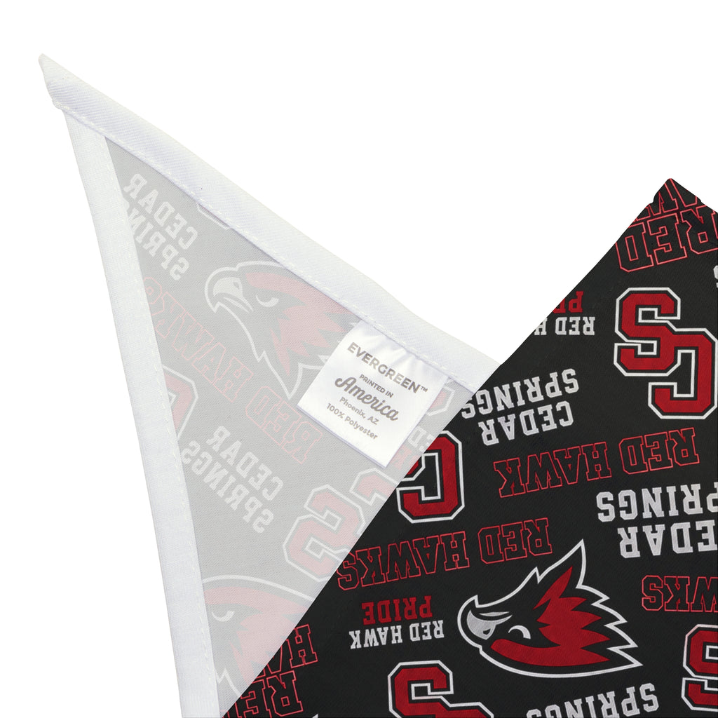 Cedar Springs Cardinals Pet Bandana – School Spirit Triangle Bandana for Dogs & Cats