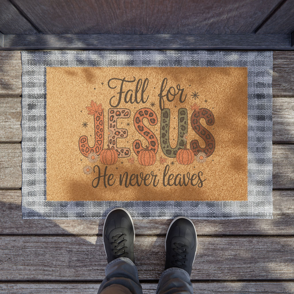Fall for Jesus Welcome Mat
