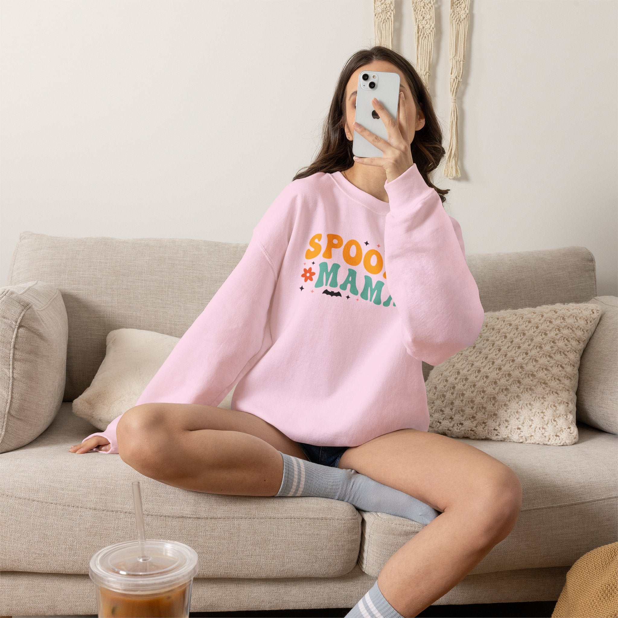 Spooky Mama Sweatshirt — Halloween Mom Crewneck