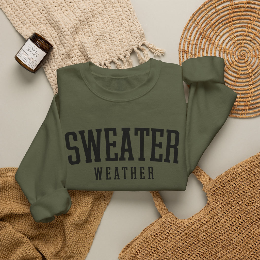 Sweater Weather Crewneck Sweatshirt – Cozy Fall Pullover