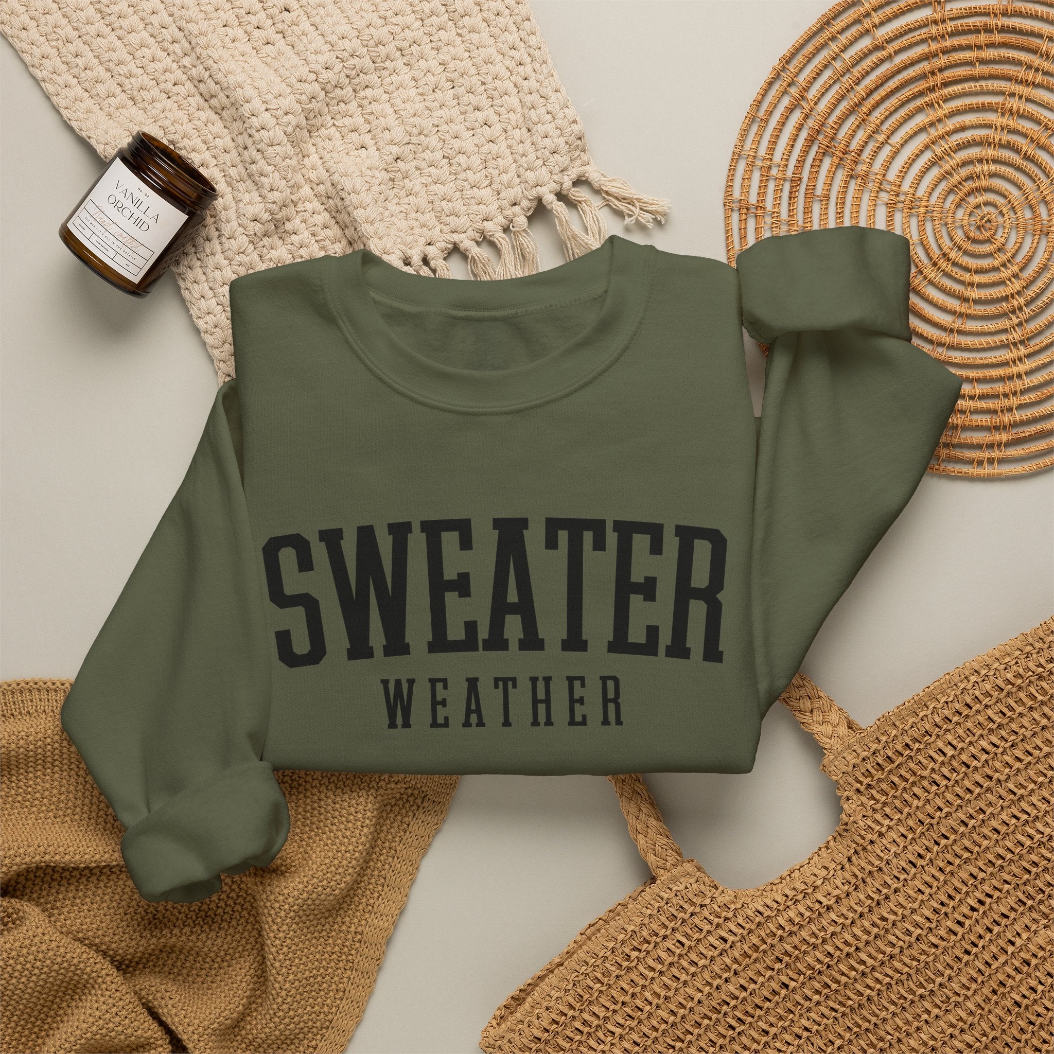 Sweater Weather Crewneck Sweatshirt – Cozy Fall Pullover