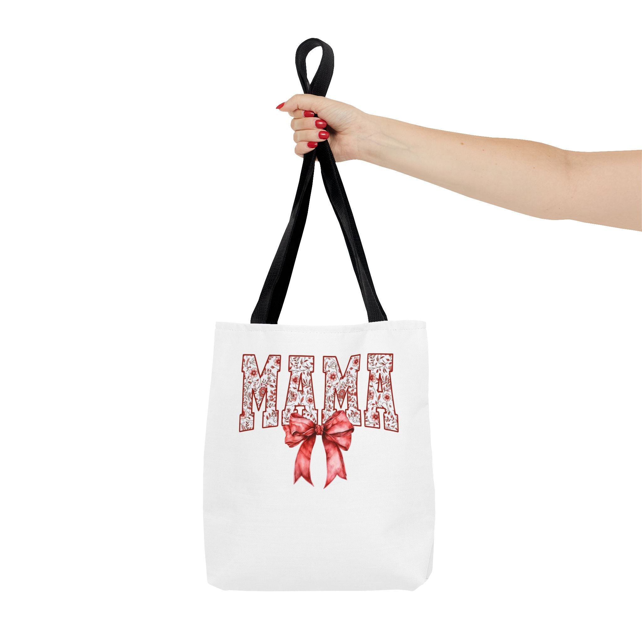 Mama Floral Bow Tote Bag – Mother's Day Gift Cotton Shopper
