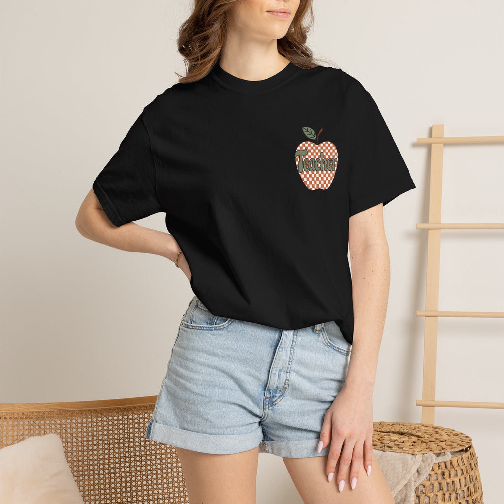 Apple Checkerboard Graphic T-Shirt