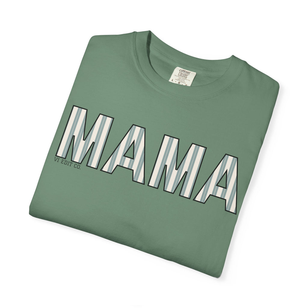 MAMA block letters T-Shirt | Retro Outline Typography, Mother's Day