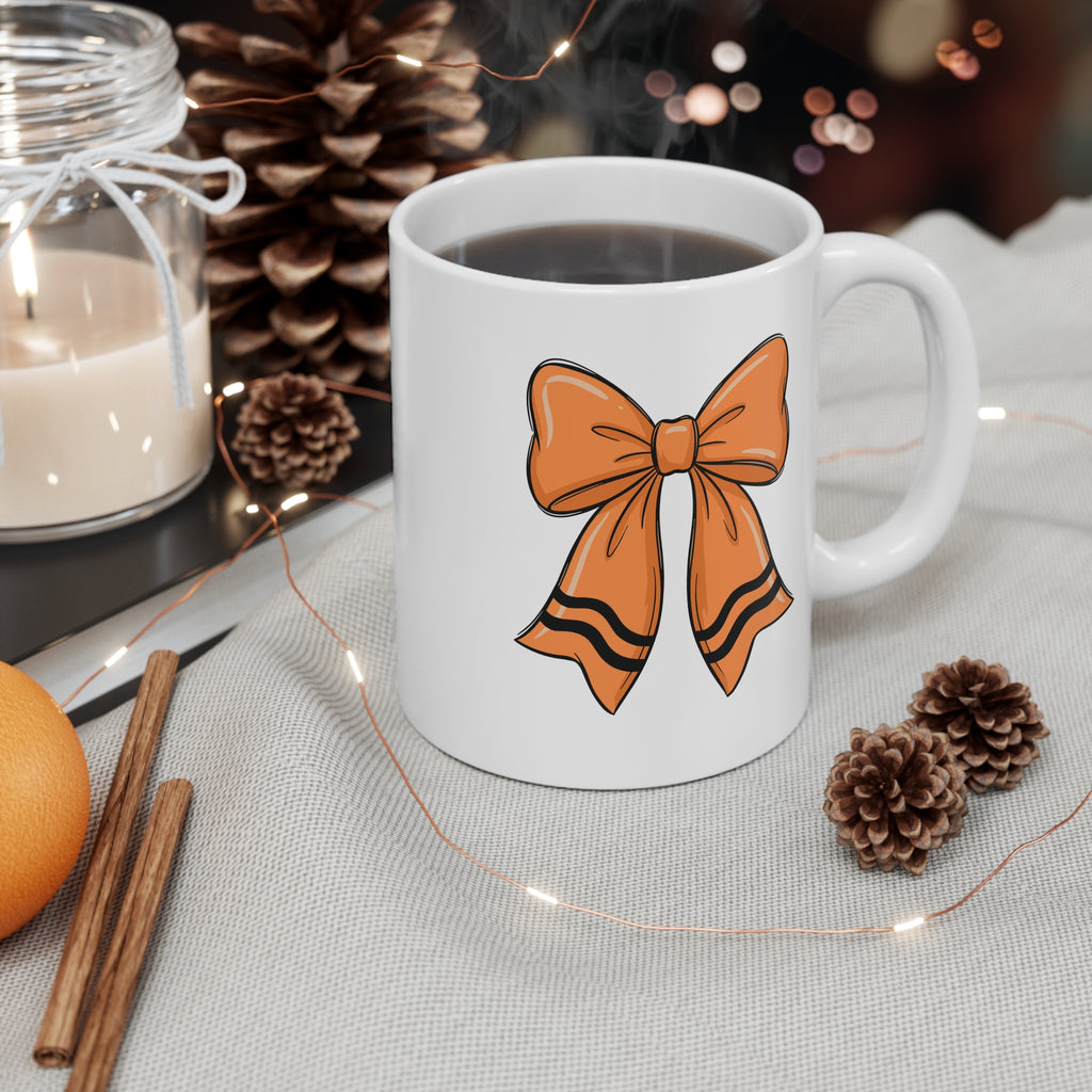 Orange Bow Mug