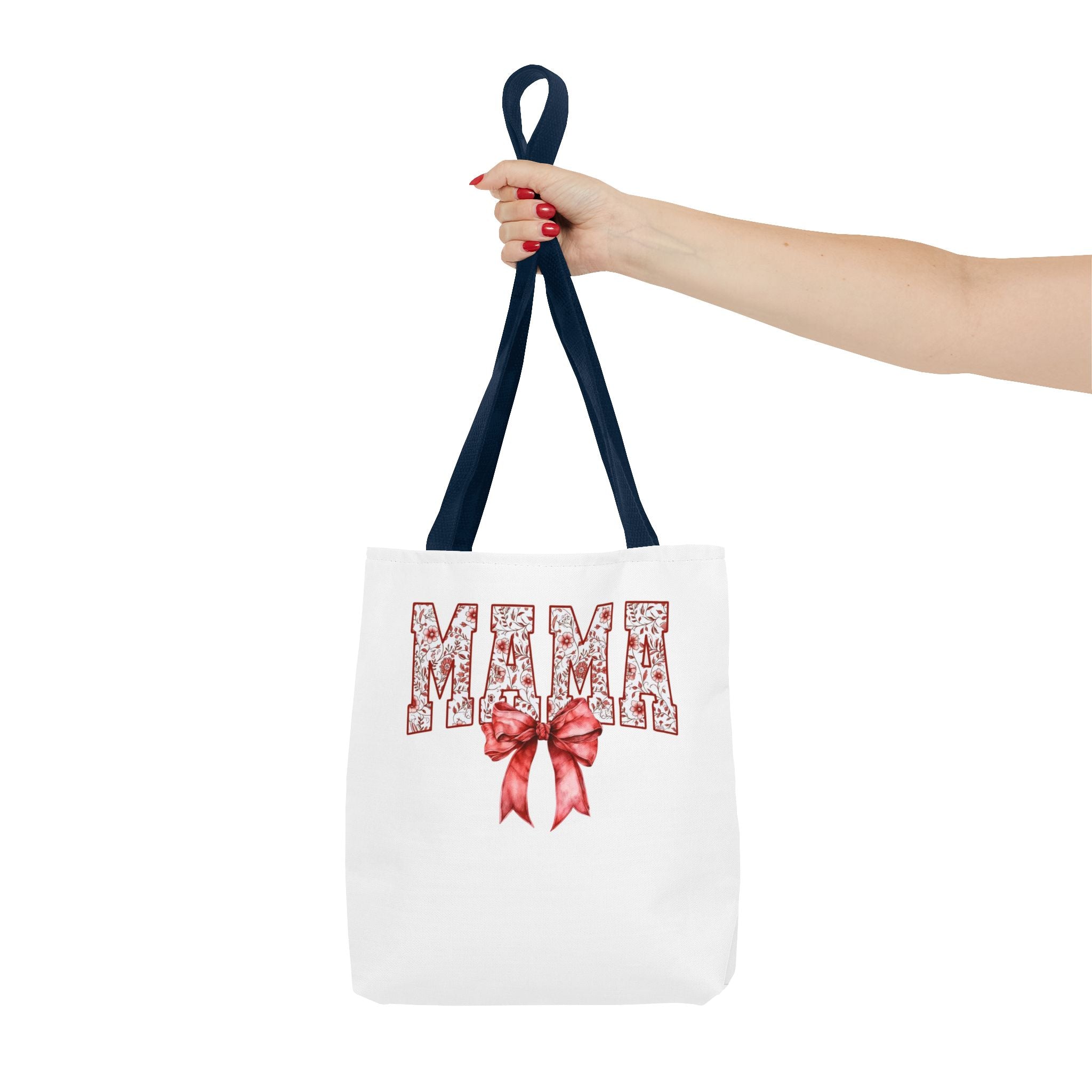 Mama Floral Bow Tote Bag – Mother's Day Gift Cotton Shopper