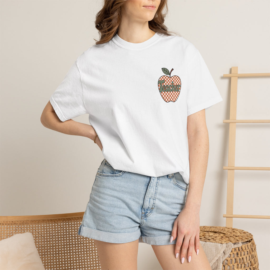 Apple Checkerboard Graphic T-Shirt