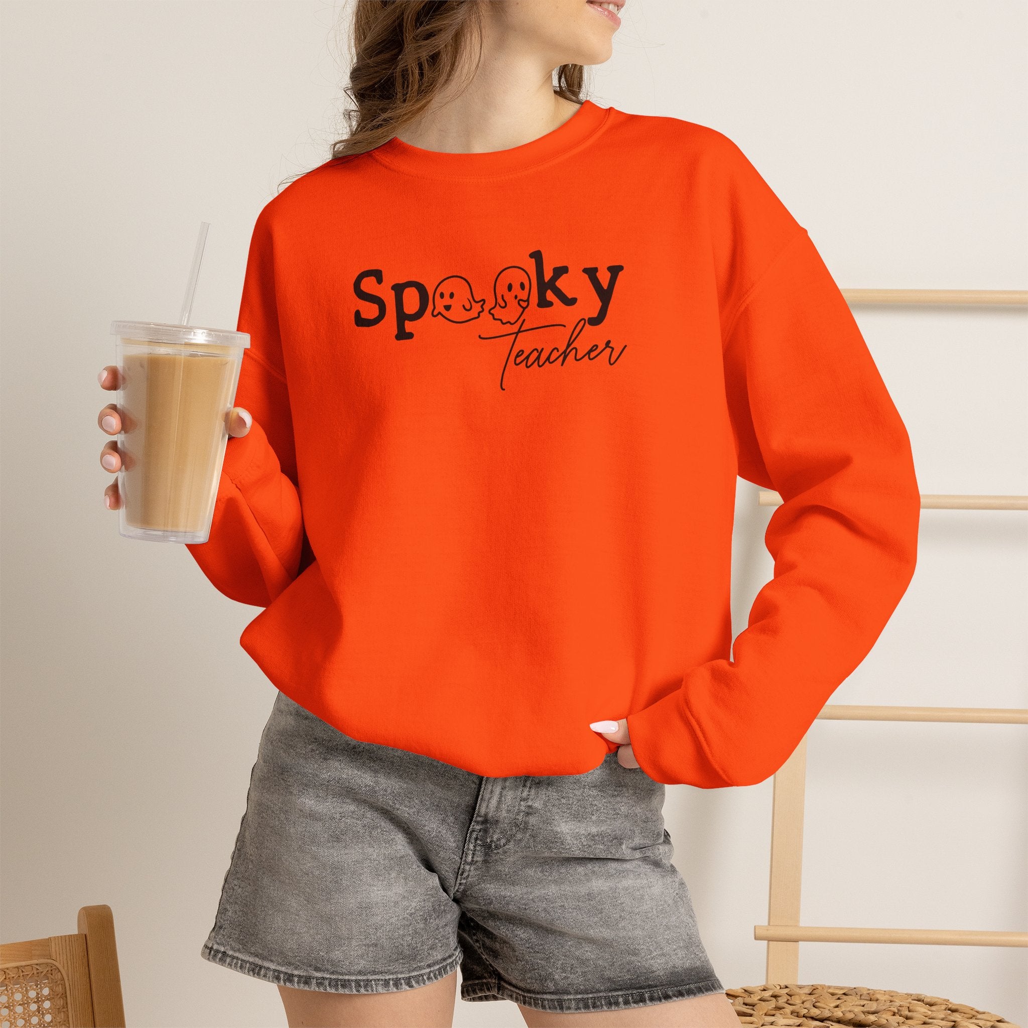 Spooky Teacher Crewneck Sweatshirt