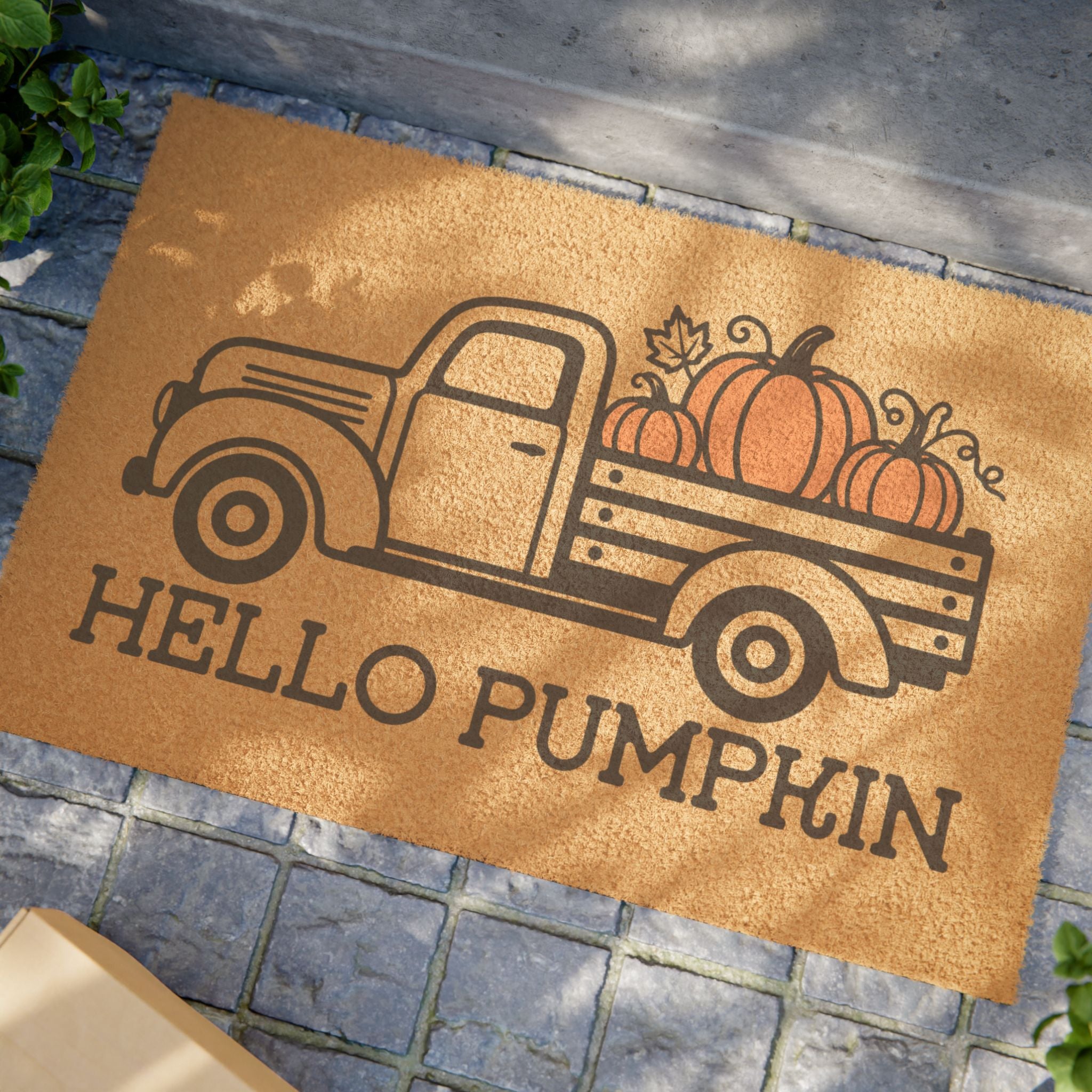 Hello Pumpkin Welcome Mat