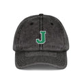 Embroidered Vintage 'J' Cap – Washed Baseball Hat