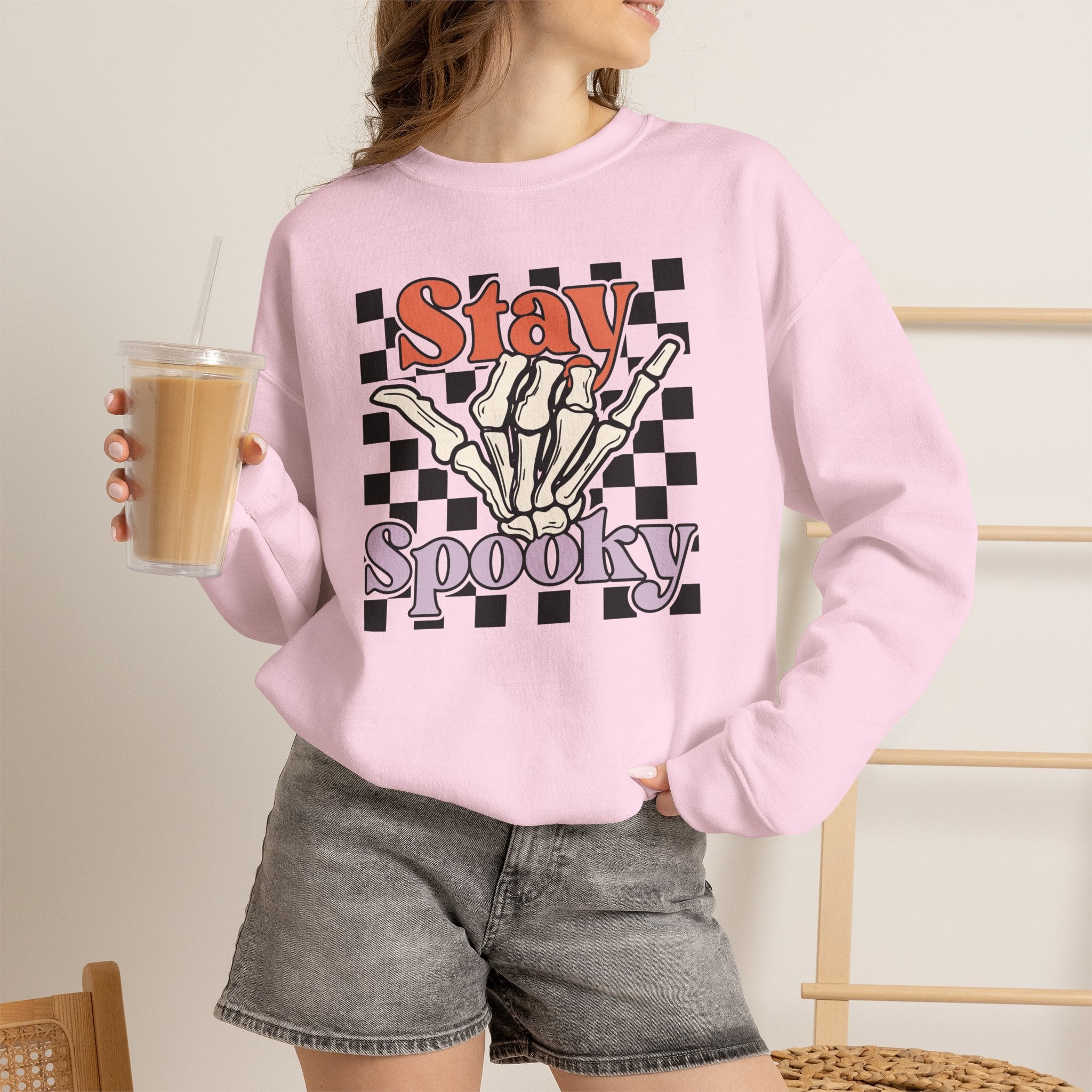Stay Spooky Skeleton Crewneck