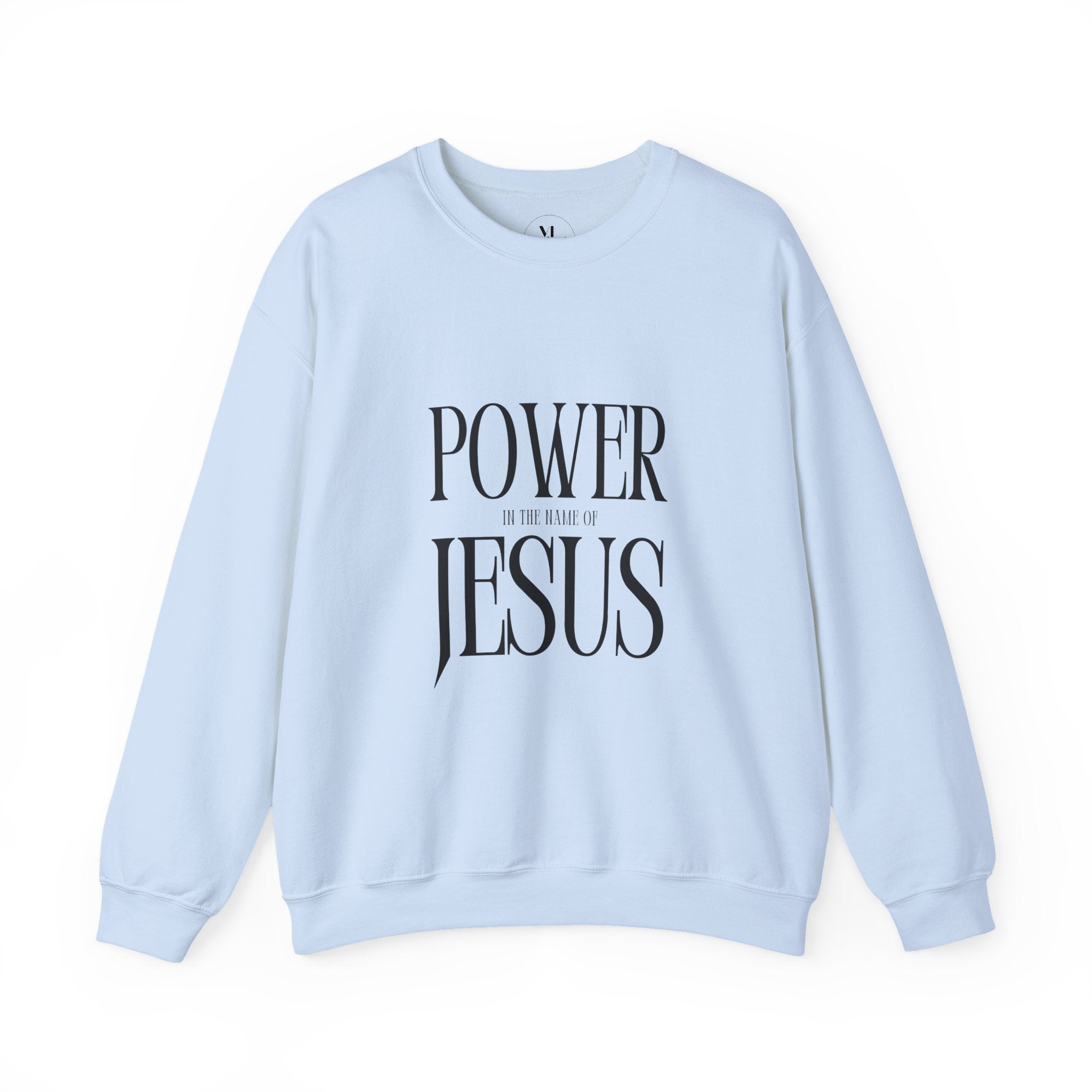 Power Jesus typography sweatshirt | Faith Christian crewneck