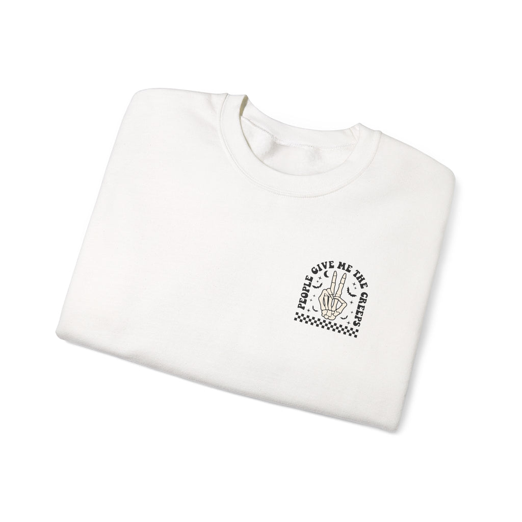 Crewneck Sweatshirt — "Out of My Mind" Minimal Vintage Graphic