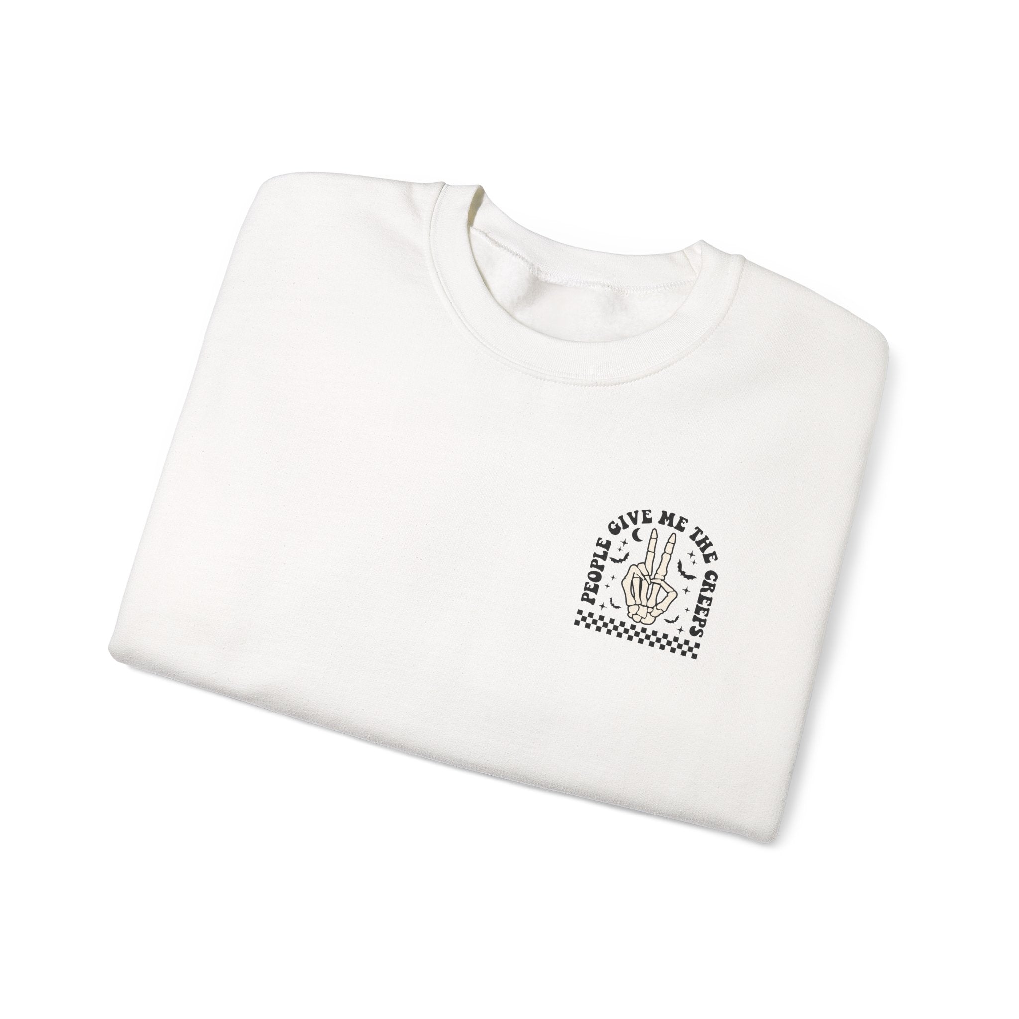 Crewneck Sweatshirt — "Out of My Mind" Minimal Vintage Graphic