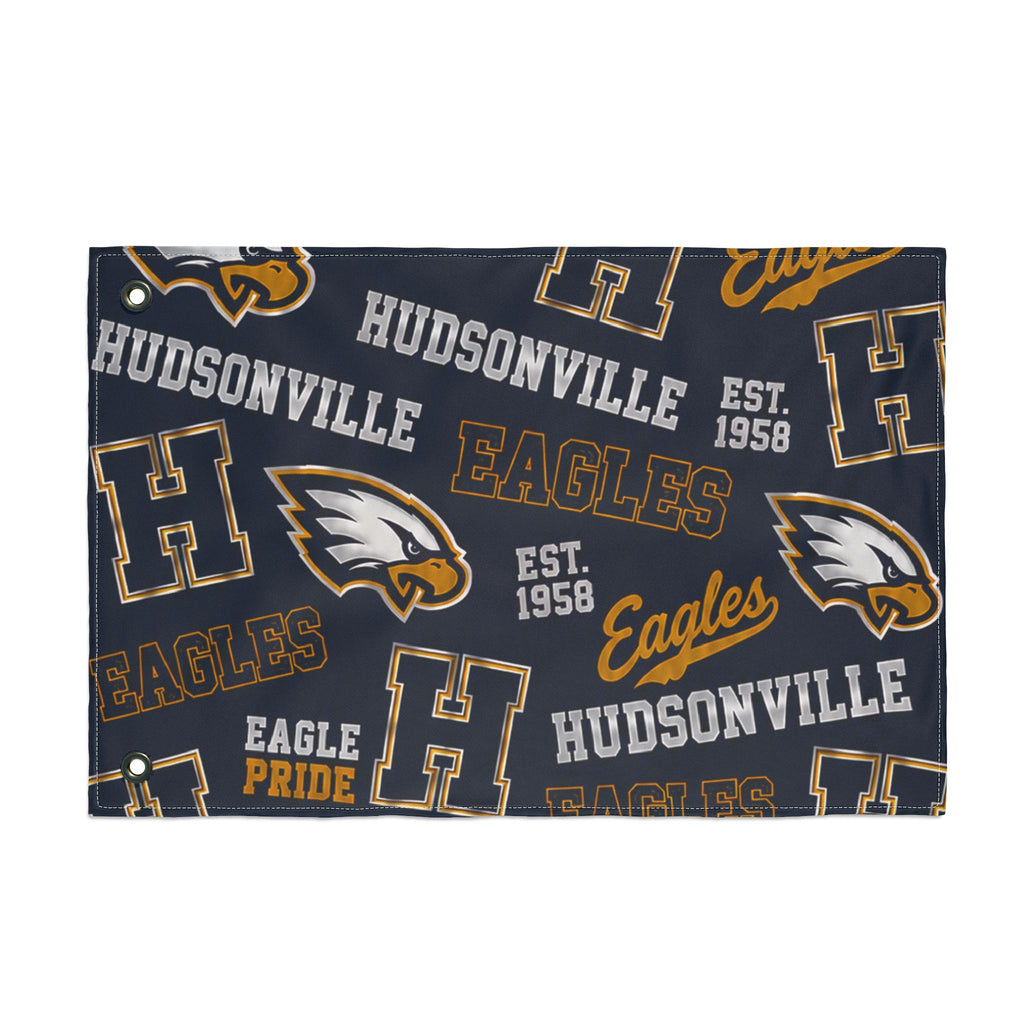 Hudsonville Eagles Double-Sided School Spirit Flag